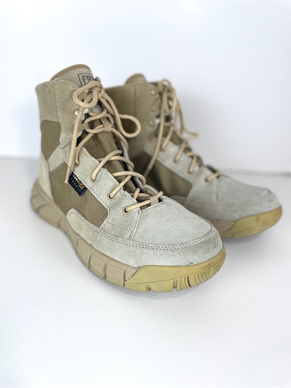 Free Soldier Men’s Tactical Military Combat Work Boots Canvas Suede Boots 10.5